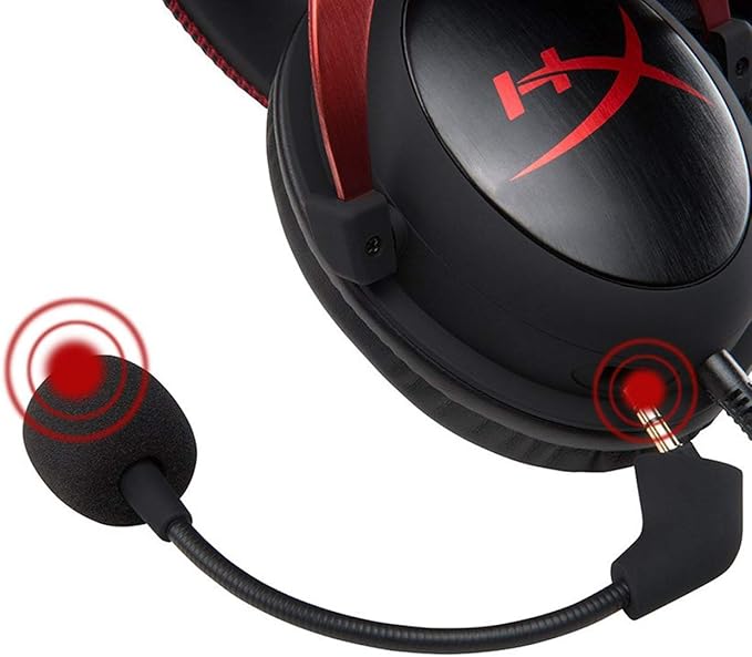 HyperX Cloud II Gaming Headset for PC & PS4 & Xbox One,Nintendo Switch - Red (KHX-HSCP-RD) (Renewed)