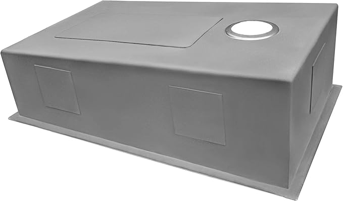 Ruvati 27-inch Slope Bottom Offset Drain Undermount Kitchen Sink Single Bowl - RVH7470