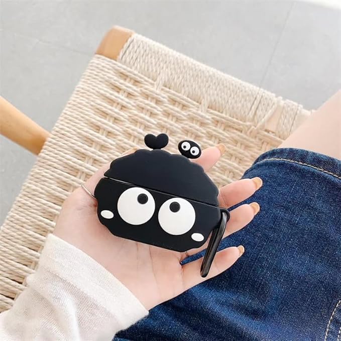Compatible with Airpods Pro 2nd Generation Case 2022, Cute AirPods Pro 2 Case Cartoon, Kawaii Soft Silicone Protective Cover for Apple New Airpods Pro2 for Men Women (Dust Ball)