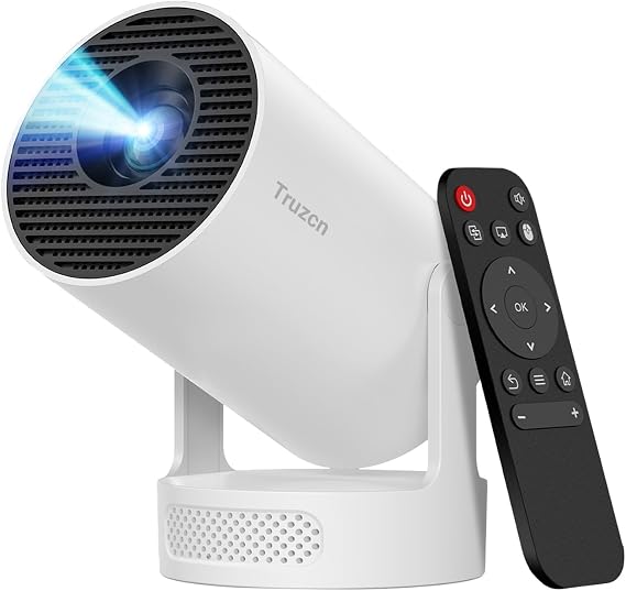 Mini Projector, Portable Projector 4K Support and 5W Speaker