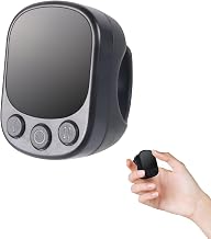 Fingertip Wireless Bluetooth Ring Remote - Air Mouse for TikTok Functional Scrolling Camera Shutter Page Turner Touch Control iOS/Android Phone & Tablet Control 10m Range Ergonomic (Black) - Image 1