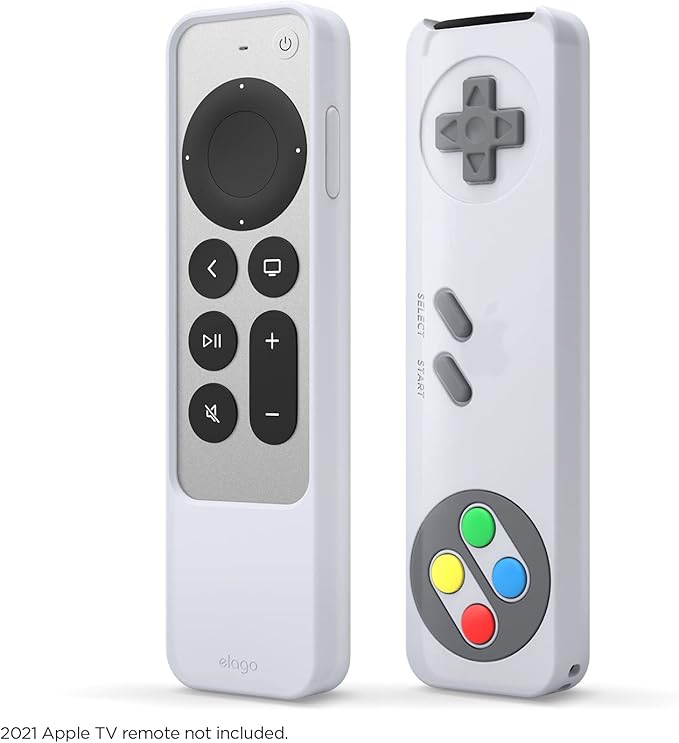 elago R4 Retro Case Compatible with 2022 Apple TV 4K Siri Remote 3rd Generation, Compatible with 2021 Apple TV Siri Remote 2nd Gen - Classic Controller Design [Non-Functional] (Nightglow Blue)