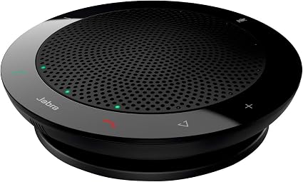 Jabra Speak 410 Corded Speakerphone for Softphones – Easy Setup, Portable USB Speaker for Holding Meetings Anywhere with Outstanding Sound Quality