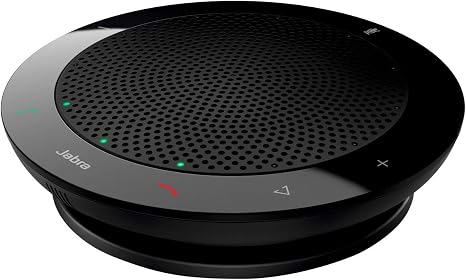 Jabra Speak 410 Corded Speakerphone for Softphones – Easy Setup, Portable USB Speaker for Holding Meetings Anywhere with Outstanding Sound Quality