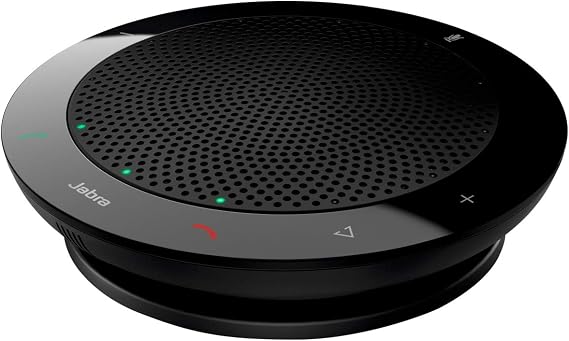 Jabra Speak 410 Corded Speakerphone for Softphones – Easy Setup, Portable USB Speaker for Holding Meetings Anywhere with Outstanding Sound Quality
