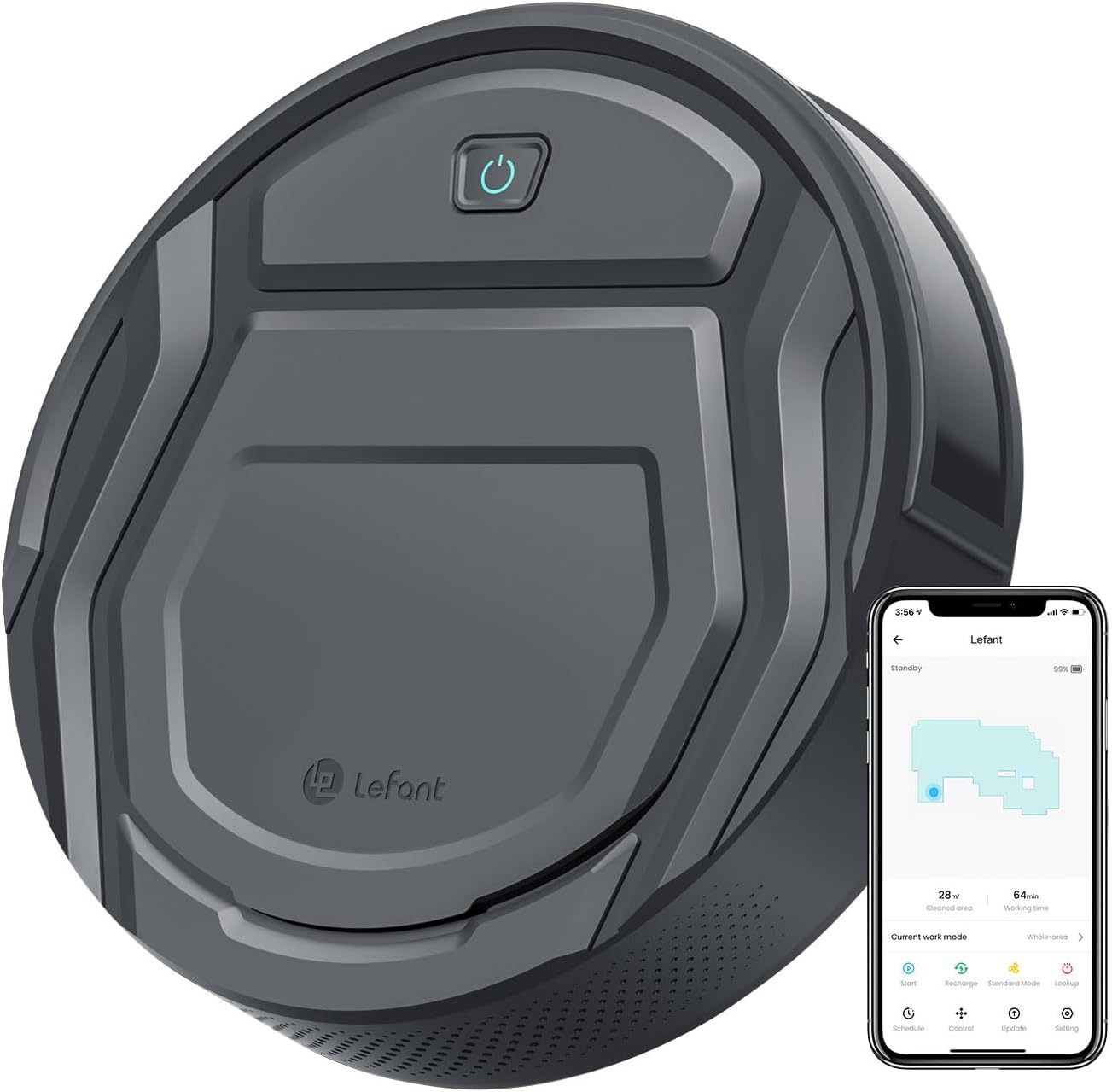 M210 Pro Robot Vacuum — 2200Pa Suction, WiFi & App Control