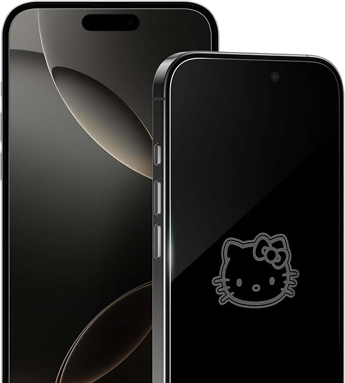 Hello Kitty Looking Clear Screen Protector -for iPhone 14 Plus,13 Pro Max - with Disappearing Logo - Scratch-Resistant and Easy-to-Install Screen Protectors (Includes Installation Tray)
