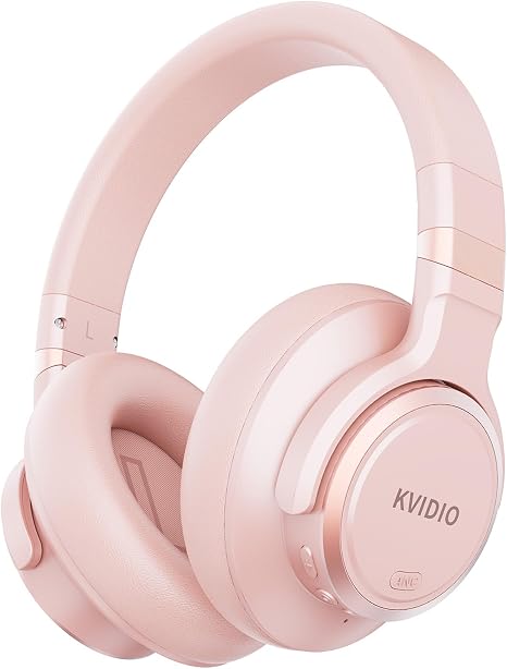 KVIDIO Hybrid Active Noise Cancelling Headphones Over Ear