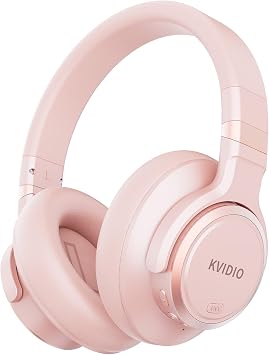 KVIDIO Hybrid Active Noise Cancelling Headphones Over Ear