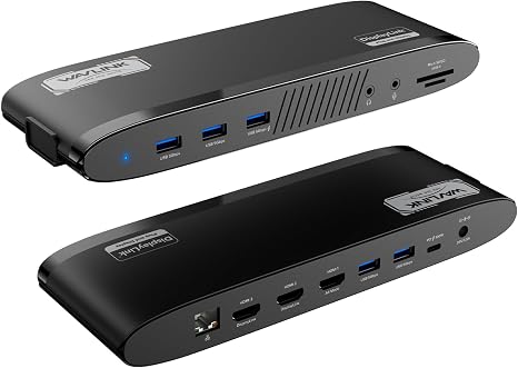 WAVLINK Docking Station, DisplayLink Dock with 3 Monitor for Mac & Windows, 13-in-1 with 100W Charging, 3 HDMI, 5 USB Ports, Ethernet, SD/TF, Audio - Image 5