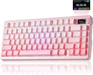LeobogxAula Nova75 Wireless Mechanical Pink Keyboard,Gaming Keyboard
