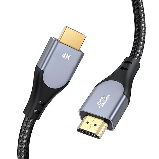 CableCreation HDMI Cable 4K@60Hz, 3ft Grey HDMI 4K Male to Male Cable, Highly-Speed 18Gbps, HDR, 3D for TV, Monitor, PS4/5, Xbox One and More