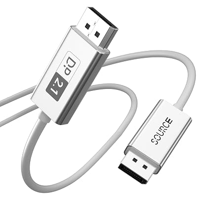 DisplayPort 2.1 Cable Fiber Optic 50ft[16K@60Hz,8K@120Hz,4K@240Hz]40Gbps Gaming Monitor DP 2.1 Cable Compatible with NVIDIA GeForce RTX 4090 & AMD Radeon RX 7900 XTX - FreeSync G-Sync Support - Image 4