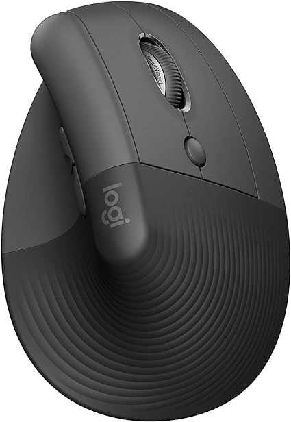 Logitech Lift Vertical Ergonomic Wireless Mouse - Graphite