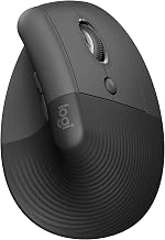 Logitech Lift Vertical Ergonomic Wireless Mouse - Graphite - Image 1