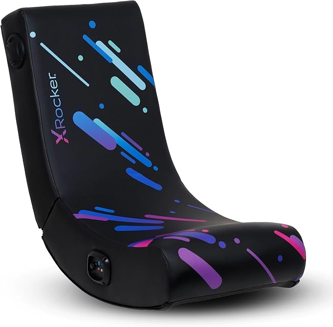 X Rocker Video Gaming Floor Rocker Chair, Built-in Audio, Foldable, for Gamers, Bedroom, or Game Room for Boys, Girls, Teens 5-17, Gifts for Gamers