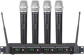 GTDaudio 4 Handheld Wireless Microphone Cordless mics System - Image 1