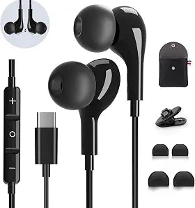 USB C Headphones for Samsung Galaxy S26 S25 S24 Ultra iPhone 17 16 Pro Max