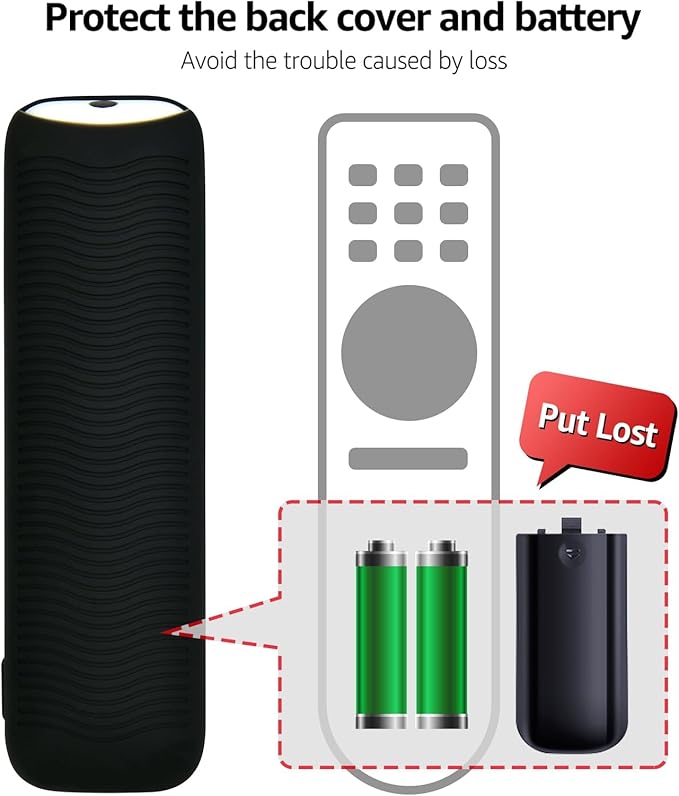[2 Pack] Anti Slip Remote Cover Compatible with Onn Android TV 4K UHD Stick TV Box 100024646 100026240 Remote Controller, Lightweight Anti-Slip Skin-Friendly Silicone Skin Sleeve