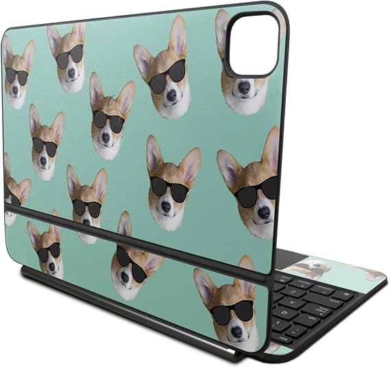 Skin Compatible with Apple Magic Keyboard for iPad Pro 11‑inch (M4) 2024 - Cool Corgi - Premium 3M Vinyl Protective Wrap Decal Cover - Easy to Apply | Crafted in The USA by MightySkins - Image 7