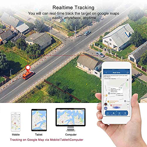 TKMARS Vehicle GPS Tracker, 4G LTE Magnetic Mount, 5000mAh Battery