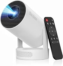 Mini Projector with WiFi and Bluetooth, Portable Projector Support 5w Soundbase Speaker, 170 ANSI, Auto Vertical Keystone, 210° Rotation Smart Projector Proyector for Home Bedroom Outdoor, HY300 Ultra - Image 1