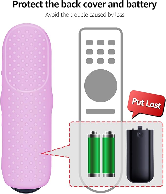 [Pack of 2] Remote Case for Smart TV Remote XRT270 Control Cover, Silicone Controller Case Cover Compatible with XRT270 Silicone Sleeve(Glow Green+Glow Pink)