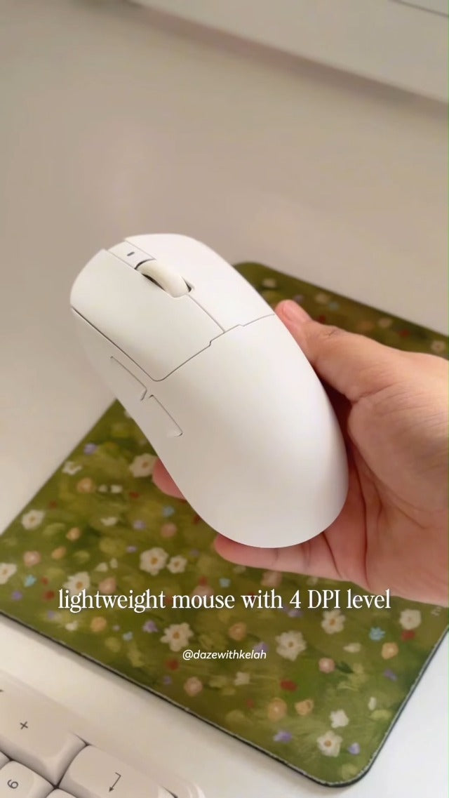 EWEADN Wired Keyboard and Mouse Combo with Detachable Wrist Rest - White - Image 8