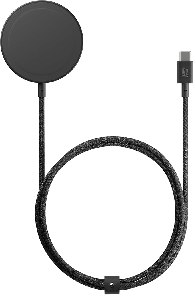 Native Union SnapStand Magnetic Wireless Charger – Qi2 Certified & MagSafe Compatible – Charging Pad & Stand for iPhone Air, 17 & Other Qi-Compatible Devices – Up to 15W Fast-Charging (Black)