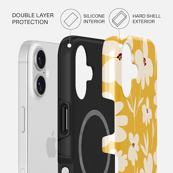 BURGA Phone Case for iPhone 17 - Cute, Trendy, Aesthetic, Pattern Phone Cover, Hard Shell Protection - fits Apple iPhone 17 Case for Women and Men