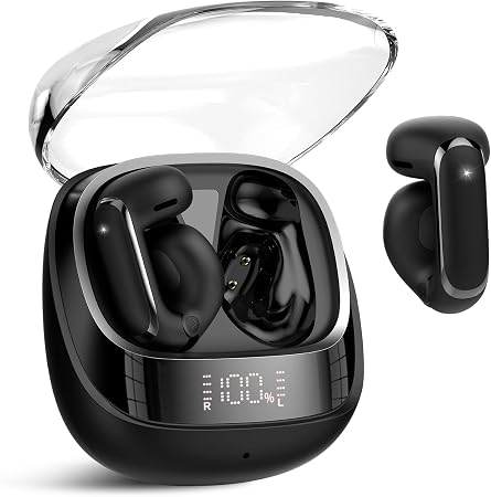 Clip On Ear Buds,Open Ear Headphones,Bluetooth 5.4 HiFi Stereo Clip Earbuds