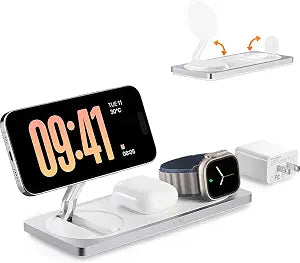 PETINO 3 in 1 Wireless Charging Station for Apple Devices with MagSafe