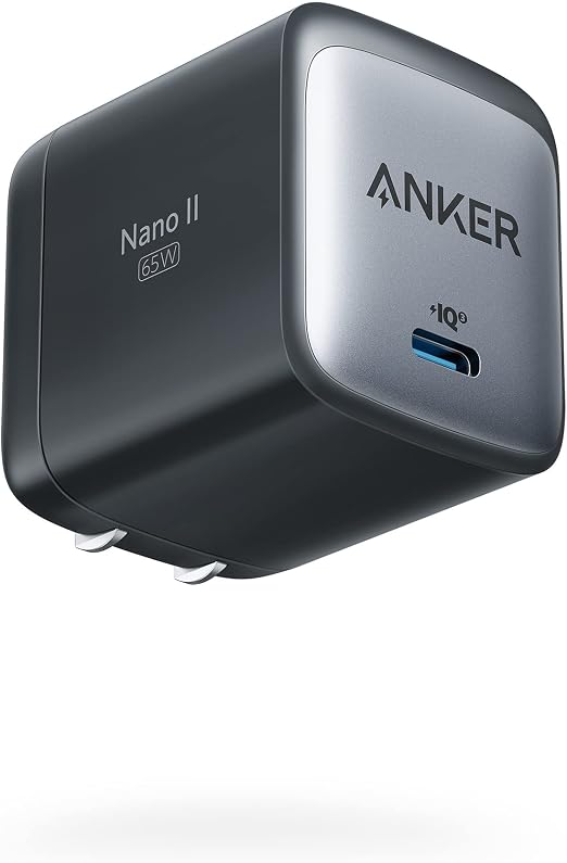 Anker Nano 65W GaN II PPS USB C Charger, Fast Compact Foldable Charger