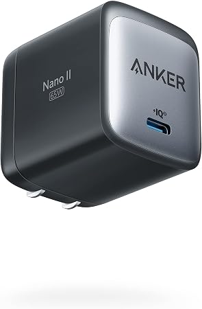 Anker Nano 65W GaN II PPS USB C Charger, Fast Compact Foldable Charger
