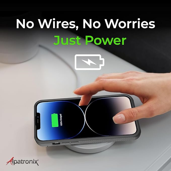 Alpatronix Battery Case for iPhone 16 Plus [2025 Upgraded], Portable Strong Slim Protective Wireless Charging Case, Extended Charger Cover, 15W Fast Charging, High Capacity (iPhone 16 Plus)