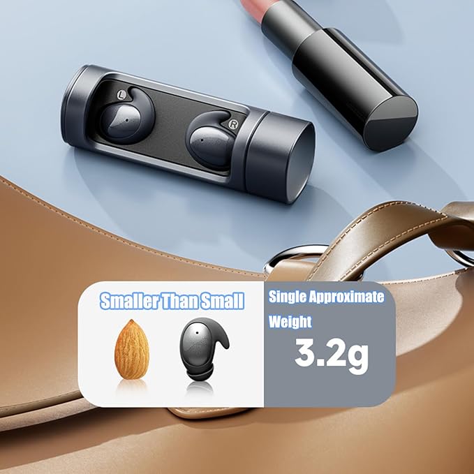 Sleep Headphones Sleep Headphones Wireless Bluetooth Invisible Earbuds Comfortable Noise Cancelling Sleep Earbuds for Side Sleepers Sleep Earbuds for Insomnia Side Sleeper Snoring（Pink）