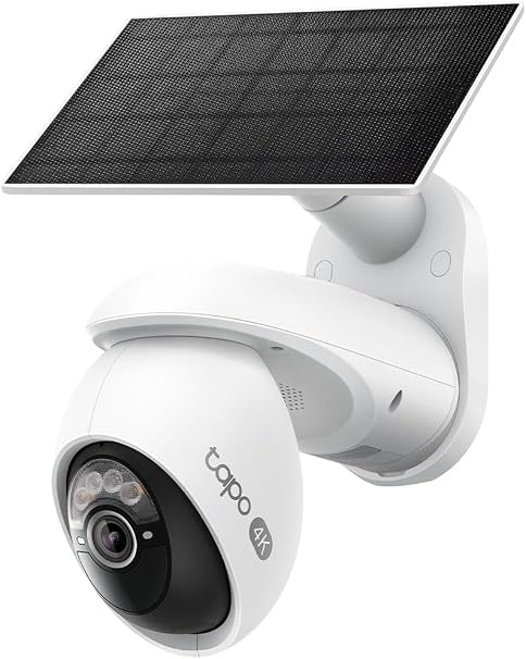 Tapo 4K Outdoor Pan/Tilt Wireless Security Camera, Solar Charging, C660 KIT