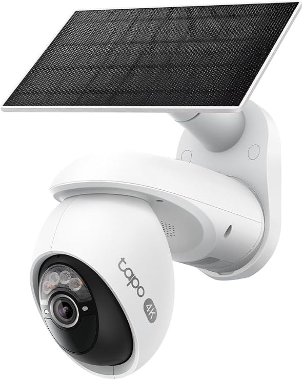 Tapo 4K Outdoor Pan/Tilt Wireless Security Camera, Solar Charging, C660 KIT