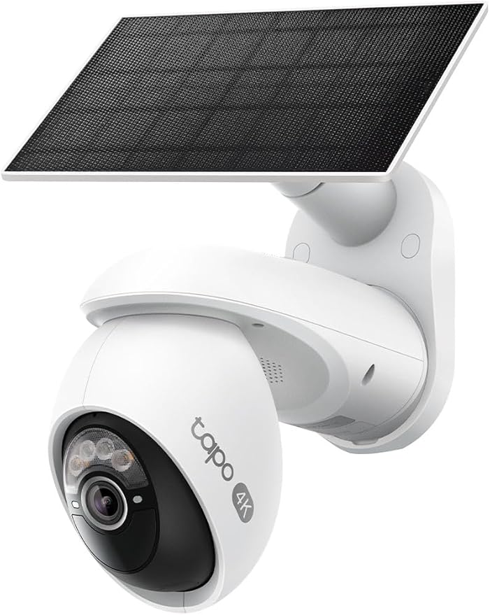 Tapo 4K Outdoor Pan/Tilt Wireless Security Camera, Solar Charging, C660 KIT