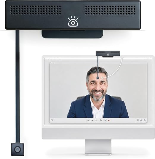iContact Camera Pro 4K Eye Contact Webcam, Eye Level Cam for PC & Mac