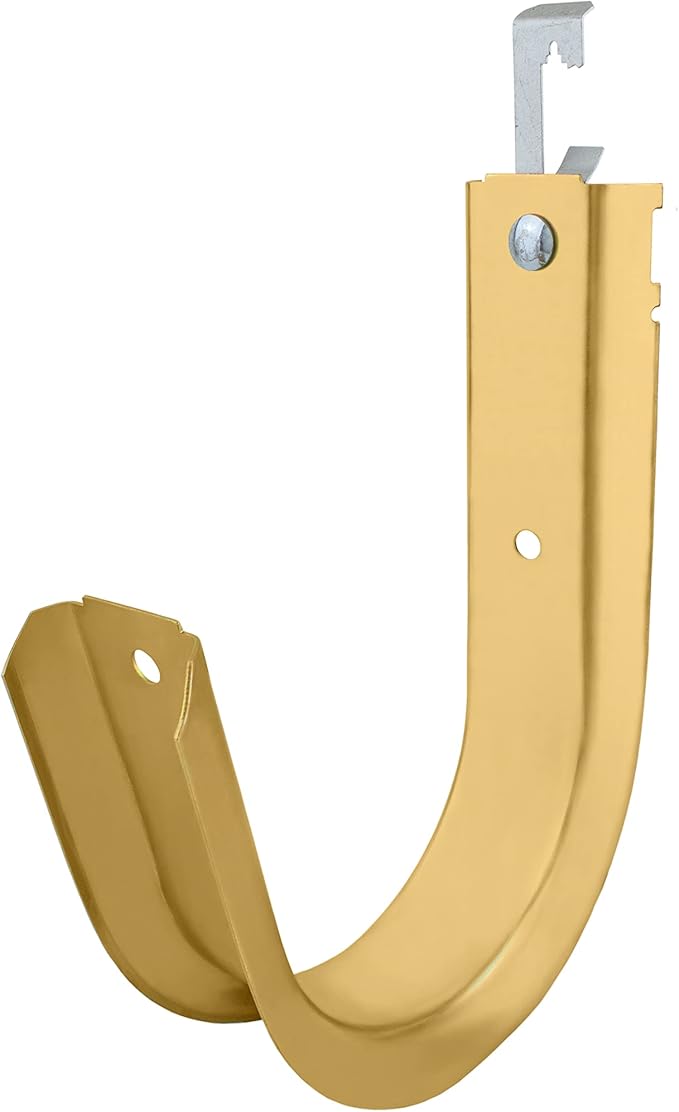4'' Heavy Duty Metal Cable & Wire Support Batwing J-Hook Hangers with Bat Wing Clip for attaching Ceiling Wire & Threaded Rod for Cable & Wire Management