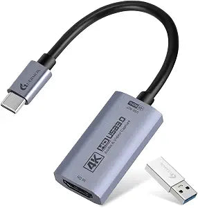 Guermok HDMI Capture Card, USB 3.0 HDMI to USBC Video Capture Card, 4K60FPS