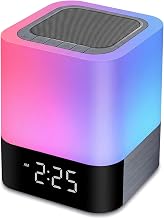 Bluetooth Speaker with Alarm Clock, Touch Sensor Bedside Lamp, Night Lights - Image 1
