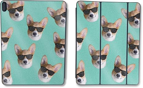 Glossy Glitter Skin Compatible with Apple Smart Folio for iPad Pro 11-inch (M2) 2024 - Cool Corgi - Premium 3M Vinyl Protective Wrap Decal Cover - Easy to Apply | Crafted in The USA by MightySkins - Image 5