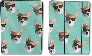 Glossy Glitter Skin Compatible with Apple Smart Folio for iPad Pro 11-inch (M2) 2024 - Cool Corgi - Premium 3M Vinyl Protective Wrap Decal Cover - Easy to Apply | Crafted in The USA by MightySkins - Image 1