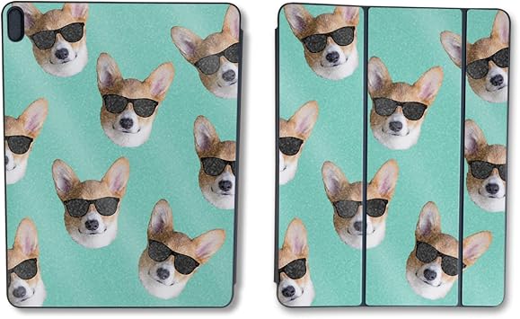 Glossy Glitter Skin Compatible with Apple Smart Folio for iPad Pro 11-inch (M2) 2024 - Cool Corgi - Premium 3M Vinyl Protective Wrap Decal Cover - Easy to Apply | Crafted in The USA by MightySkins - Image 2