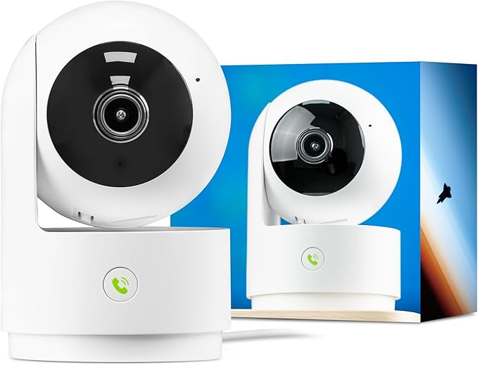 Vicohome 2K Indoor Camera, Plug-in, AI Tracking, Home Security, Pet/Baby Monitor, 360° View Pan/Tilt, Two Way Audio, Night Vision, Easy to Setup, Wi-Fi, Audible Alarm, 180 Days Exchange Policy