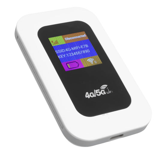 VBESTLIFE Portable WiFi Hotspot Device, 4G 5G LTE 300Mbps WiFi Mobile Hotspot, Pocket SIM Card Travel Router Support Up to 10 Users