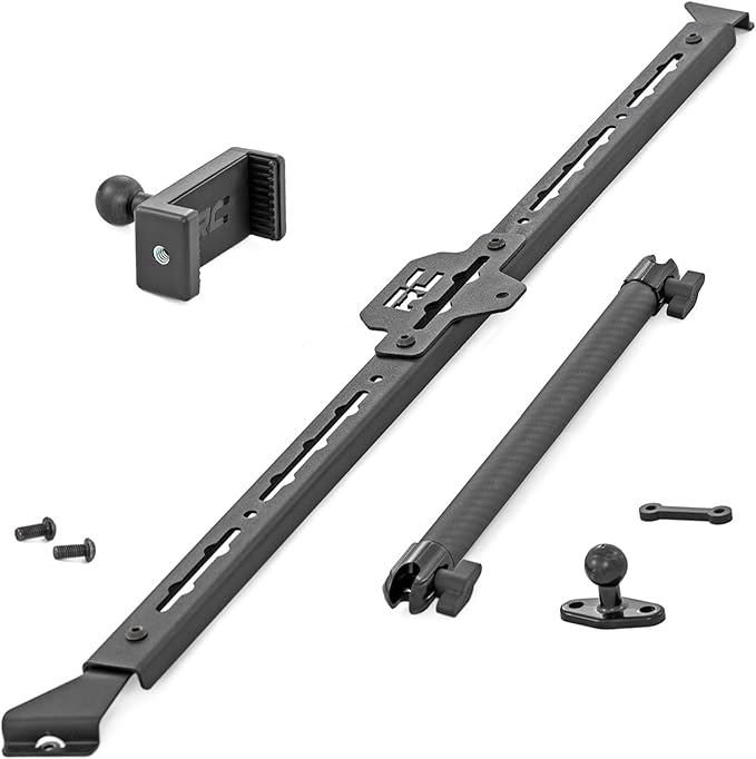 Rough Country Dash Mount Kit for Ford Bronco (2021??025) - Trail-Ready Phone & Device Mount w/ 10" Arm for Standard Devices