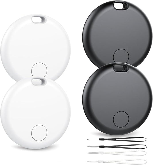 Bluetooth Tracker Tag for Android 4-Pack – GPS Item Finder for Keys, Wallet & Luggage, No Monthly Fee
